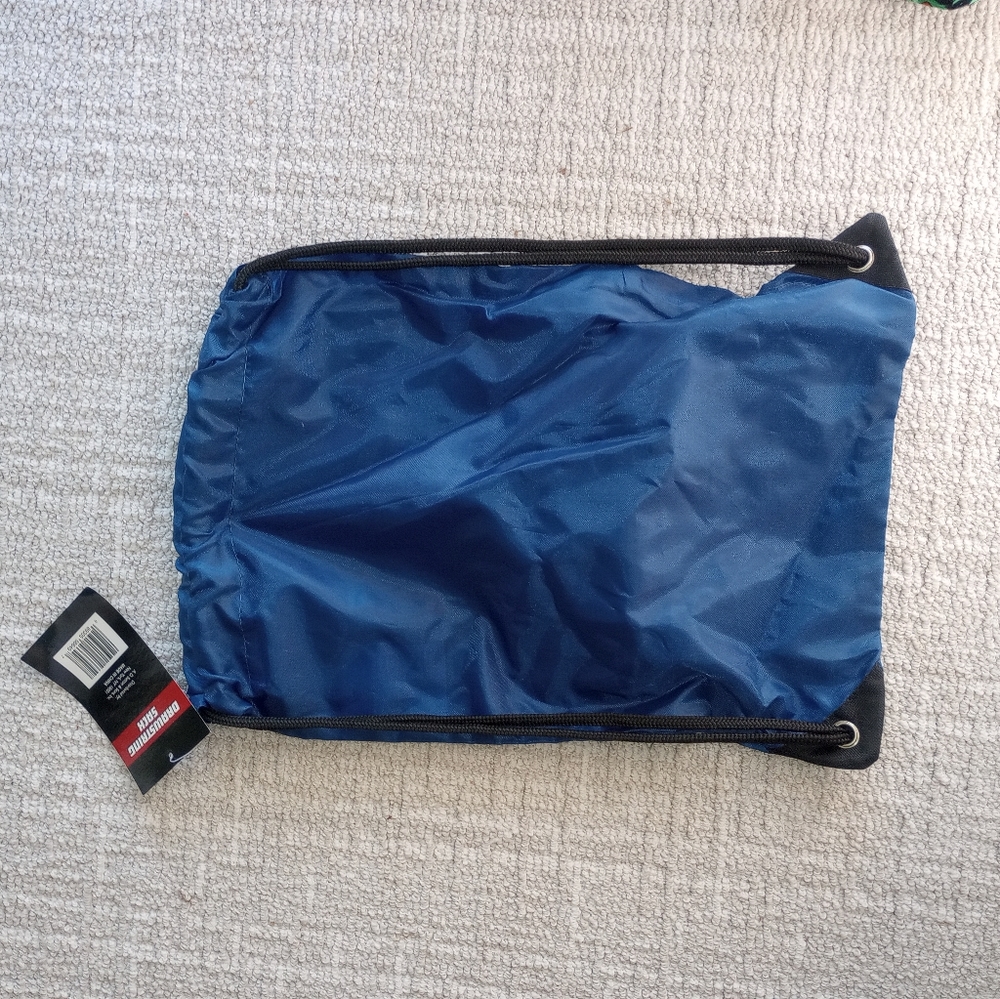 Blue adult size drawstring bag - Picture 4 of 4